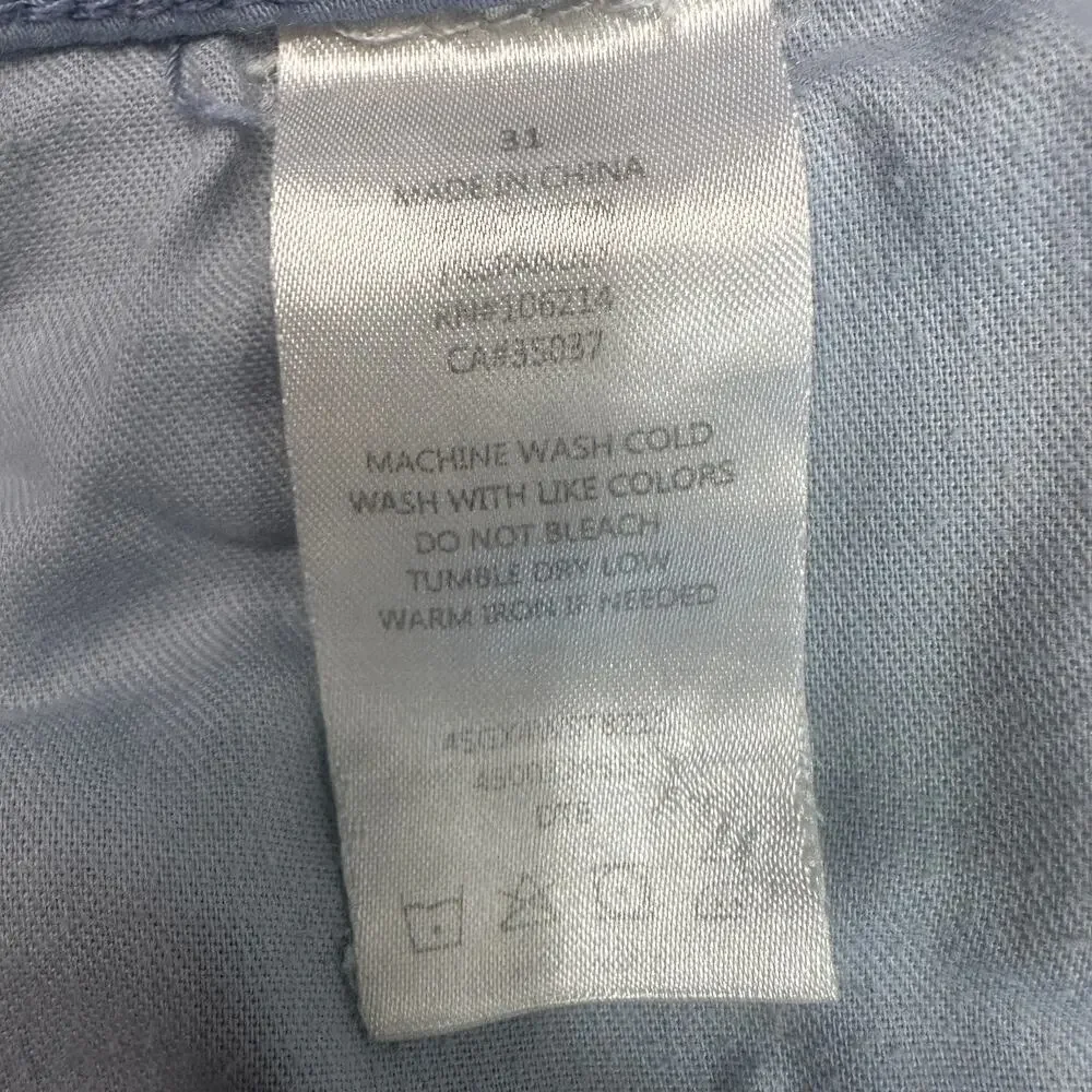 Joe's Jeans Mens 31x33 Blue Light Wash Mid Rise Skinny Modern Minimalist Casual